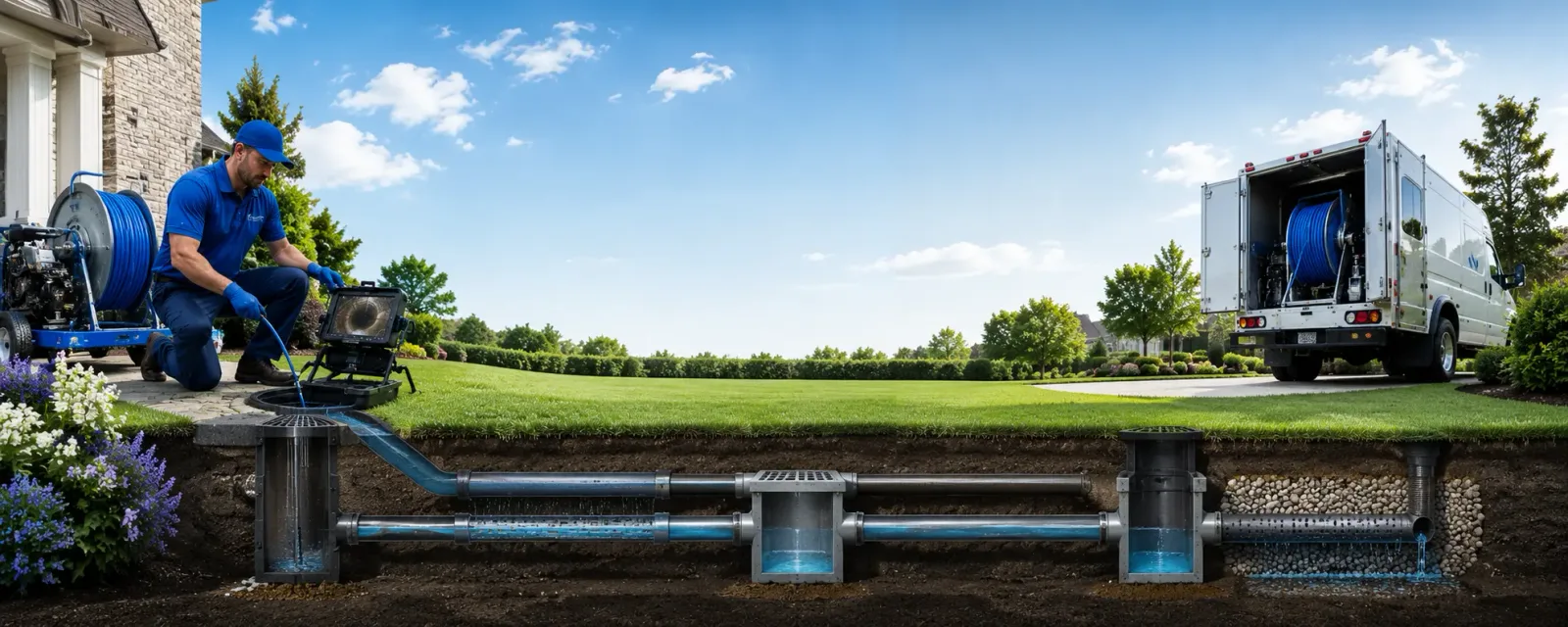 Outdoor drain cleaning information for Gazelle, CA